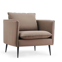 Einzelsofa Wohnzimmermöbel China Braunes Leder-Ecksofa-Set für Zuhause oder Büro