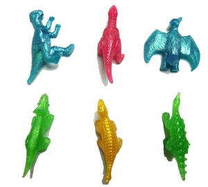 Cheap Girls Realistic Stretchy Soft Thermoplastic Rubber <strong>Dinosaur</strong> Capsule Toys 6 Assorted <strong>Mini</strong> Size for Children - Product Image 2