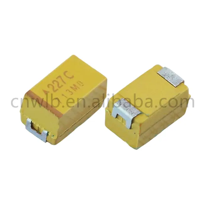 Kyocera componenti elettronici chip condensatore al tantalio tipo E 2917 condensatori al tantalio smd 220uf 16V 10%