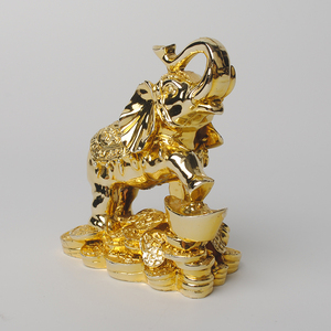 <span class=keywords><strong>Figurine</strong></span> d'éléphant, couleur dorée, 24k, pour le tronsmart, matière granulaire, 1 pièce - Product Image 3