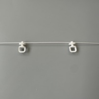 KBR Nano Cotton S Wave Fold Eco-Friendly Automatic Curtain Track Rope Wheels Gliders Runner Long Service Life Baptism Modern