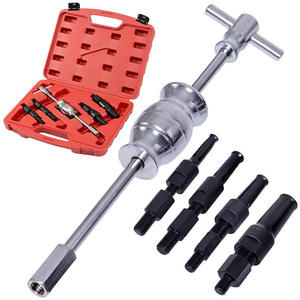 Jeu de 5 extracteurs de roulements en acier, outil de démontage multifonction, réparation automobile spéciale, marque ME, ajustement universel, économie de travail, rouge - Product Image 4