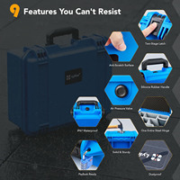 Échantillon gratuit Fabricant de étuis personnalisés Étui de transport étanche antichoc en EVA avec mousse 7 batteries et cordon RC