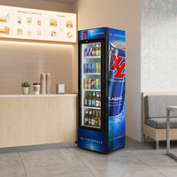 Vitrine réfrigérée en aluminium Oumeite en promotion pour boissons, avec porte vitrée, pour comptoir