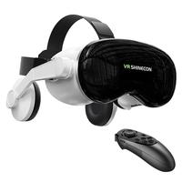 Lunettes VR 3D VR SHINECON G18EB avec écouteurs sans fil pour téléphones de 4,7 à 7,0 pouces 600 °   Myopie réglable 350mAh