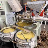 Presse à huile industrielle améliorée 100-150 kg/h à faible taux de résidus, extracteur d'huile de soja et de colza par pression physique pure
