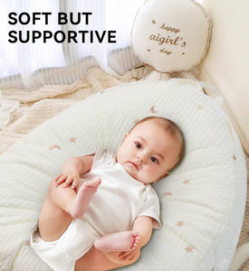 หมอนรองให้นมบุตรแบบนุ่มสำหรับขายส่ง ฟังก์ชั่นสำหรับพ่อแม่และลูก  วัสดุโฟมสำหรับจัดท่าให้นม  ผ้าคลุมทำจากผ้าฝ้าย/ใยไผ่  ป้องกันแบคทีเรีย - Product Image 4