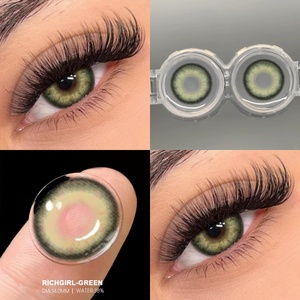 Lentilles de <span class=keywords><strong>contact</strong></span> colorées Eyeshare Hema Material Brown Green, effet yeux circulaires, lentilles <span class=keywords><strong>Sharingan</strong></span> avec prescription - Product Image 5
