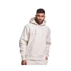 Campeón #   Sudadera con Capucha Triple Script para Hombre, Sudadera Deportiva, Color: Beige/Piedra |   100% Auténtico - Product Image 3