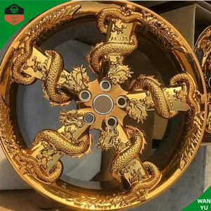 Venta Especial: Rines Personalizados de Aleación Dorada para Autos de Pasajeros, en Forma de Dragón Dorado, de 15, 16, 17, 18, 19, 20, 21 y 22 Pulgadas - Product Image 2
