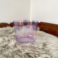 Bol chantant en quartz cristallin Alchemy 432Hz, 5-9 pouces, motif Fleur de Vie, logo personnalisé, vente en gros usine, fournitures pour studio de yoga et bain sonore