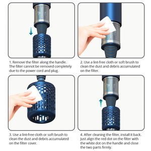 Máy sấy tóc hộ gia đình không có lá với 4 Vòi thổi máy sấy khô nhanh điện 1600W Máy sấy tóc tốc độ cao Máy sấy tóc thổi - Product Image 5