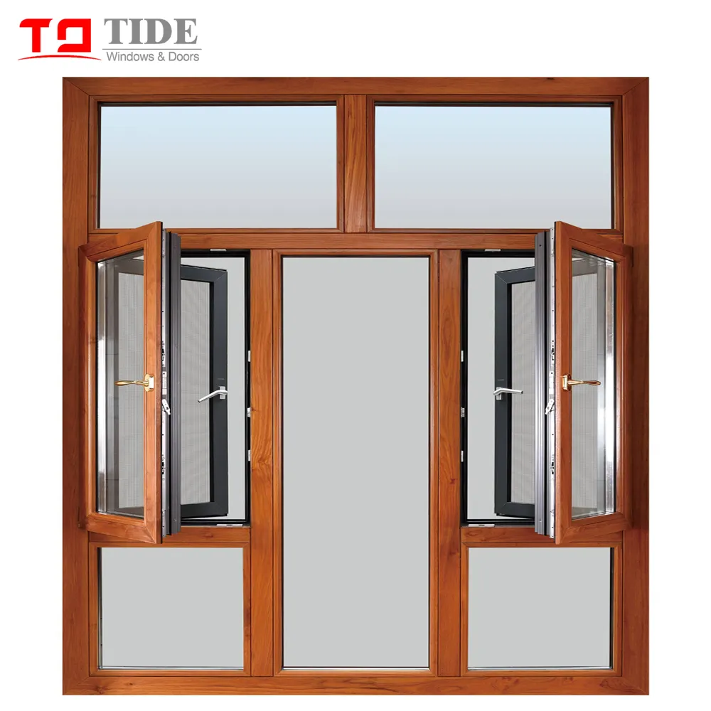 New design aluminum windows /AAMA standard aluminum clad wood window