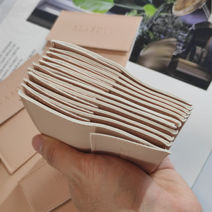 Bolsas de embalaje de joyería de cuero con logotipo personalizado en stock, bolsas de embalaje de joyería con logotipo para pendientes, collares, pulseras - Product Image 4