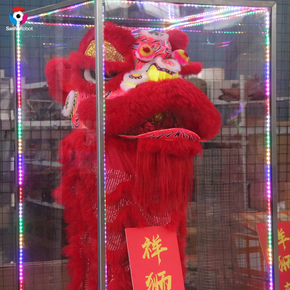 Chinês tradicional decoração leão dança