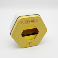 Boîte rectangulaire hexagonale en fer blanc imprimée de logo personnalisé pour emballage de baume à lèvres et de cosmétiques boîtes métalliques pour stockage de rouge à lèvres