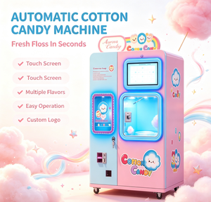 Distributeur automatique de barbe à papa 24h/24 sans personnel, équipement commercial de vente de sucre à papa pour parcs, centres commerciaux et zones enfants - Product Image 5