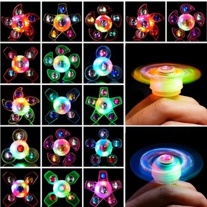 Suministros para fiestas que brillan en <span class=keywords><strong>la</strong></span> oscuridad, regalo de cumpleaños, juego de favores de fiesta, anillos intermitentes coloridos, luz LED, Fidget Spinner - Product Image 2