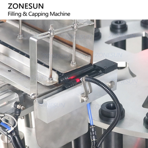 Zonesun ZS-AFC23A piston bơm monoblock ROTARY tự động mỹ phẩm Lip Gloss Bút kẻ mắt Mascara điền máy đóng nắp - Product Image 5