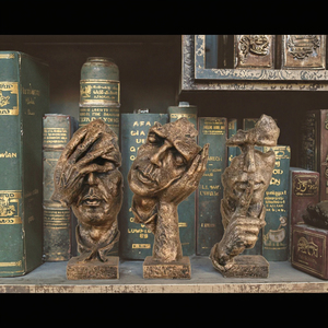 Precio de Fábrica Escultura de Resina Única, Arte Coleccionable, Decoración Moderna para el Hogar, Adornos Duraderos con Temática de Mujer Africana - Product Image 4
