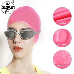 Chapeau <span class=keywords><strong>de</strong></span> natation imperméable <span class=keywords><strong>de</strong></span> protection d'oreille anti-fuite <span class=keywords><strong>de</strong></span> silicone <span class=keywords><strong>de</strong></span> couleur pure pour des hommes femmes - Product Image 5