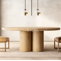 Table à manger ergonomique confortable et durable pour la maison, la cuisine, la salle à manger, le restaurant, l'hôtel, l'appartement, la villa, le café