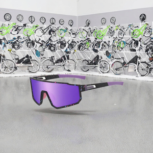Lunettes de soleil polarisées pour sports de plein air pour hommes et femmes, lunettes de vélo de montagne pour la conduite en <span class=keywords><strong>VTT</strong></span>, vélo pour le cyclisme, monture en PC - Product Image 3