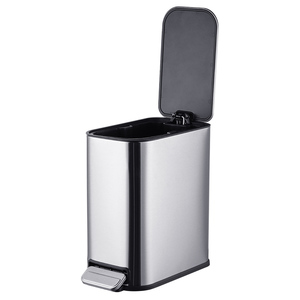 Cubo de basura para el hogar interior Cubo de basura rectangular de acero 5L con cubo interior extraíble - Product Image 2