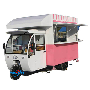 Tricycle mobile sur mesure Tianshu de style européen, chariot alimentaire, camion de glaces de rue, véhicule rapide en acier inoxydable avec pneus pleins en caoutchouc - Product Image 2
