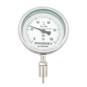 Промышленные биметаллические термометры WSS с циферблатом и зондом из нержавеющей стали для измерения температуры жидкостей, пара и газов - Product Image 6