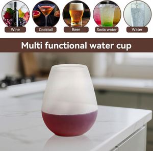 แก้วไวน์ซิลิโคนกันแตก ทนทาน สำหรับแคมป์ปิ้ง ลดราคาพิเศษ - Product Image 4