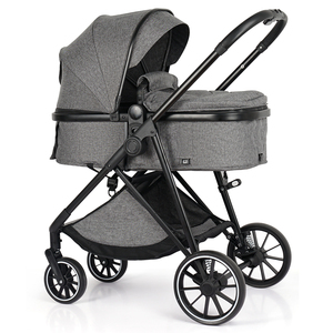 Poussette Bébé 3-en-1 Haut de Gamme avec Siège Auto Pliable pour Voyage, Idéale pour Bébés de 0 à 3 Ans - Product Image 3