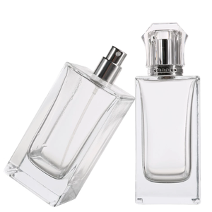 Hot Selling Empty 100ml Transparent Square Glass Perfume Bottle Screw Cap Multi-specification <b>Spray</b> Essential Oil Fragrance - Product Image 3