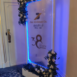 फ्रीस्टैंडिंग एलईडी रेन वॉटरफॉल स्टेनलेस स्टील पैनल वॉटर फीचर वॉल फाउंटेन - Product Image 6