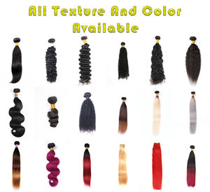 Mechones de pelo humano de doble trama, pelo brasileño ombré con Banda Azul y cierre, pelo indio Virgen sin procesar, vendedor de cabello de la India - Product Image 5