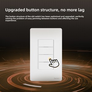 Cho nhà thông minh tường chuyển đổi thông minh app điều khiển từ xa duy nhất dây trung tính phổ Bảng điều chỉnh <span class=keywords><strong>Wifi</strong></span> 10A 250V ABS bền - Product Image 4