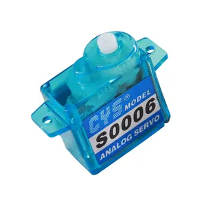 CYS-S0006 1.2kg Torque Plastic Coreless Analog 6g Micro Servo with Plastic Gear for RC Airplane Mini Aircraft