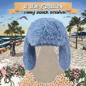 Gorro de invierno Y2K con orejas de conejo divertidas y lindas, cálido, de peluche suave, color caramelo, con letras, para uso en negocios y playa - Product Image 3