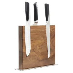 Prezzo competitivo in legno mobili da cucina in legno Set di coltelli da cucina supporto per coltello in legno porta coltelli magnetici in legno