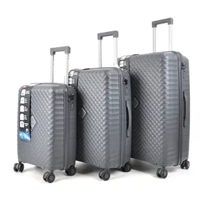 manufacturer custom 3 sets pp suitcase trolley travel luggage sets hard shell suitcase luggage set good price