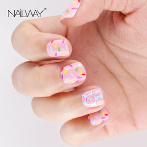 24pcs colorido lindo <span class=keywords><strong>uñas</strong></span> cortas niños falsas <span class=keywords><strong>uñas</strong></span> con recubrimiento mate chicas, <span class=keywords><strong>uñas</strong></span> <span class=keywords><strong>postizas</strong></span>, pulse en <span class=keywords><strong>uñas</strong></span>, con <span class=keywords><strong>pegamento</strong></span> - Product Image 4