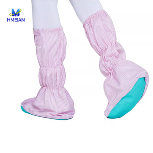 ผลิตภัณฑ์เพื่อความปลอดภัยในอุตสาหกรรมเซมิคอนดักเตอร์  ผ้าคลุมรองเท้าป้องกันไฟฟ้าสถิตย์  แบบใช้ซ้ำได้และซักได้  สำหรับห้องคลีนรูม  ป้องกันการลื่น  ผ้าคลุมรองเท้า ESD - Product Image 5