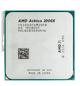 Processador amd athlon 200ge 3.2ghz, processador amd dual-core am4, caixa e bandeja pronto em estoque!