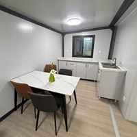 Maison Intelligente Extensible avec Conception Écologique à Énergie Solaire pour Hall, Salon, Cuisine et Salle de Bain - Mini-Maison Préfabriquée Moderne