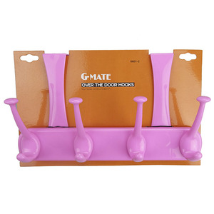 Organizador de ganchos para abrigos de 8 cabezas sobre la puerta, gancho de ropa de plástico con alta visibilidad para una fácil identificación, duradero y elegante - Product Image 5