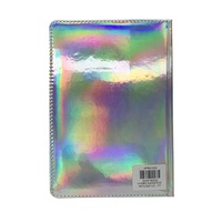 Carnet de notes relié rigide A5 avec logo personnalisé imprimé en usine, holographique arc-en-ciel, mignon et kawaii