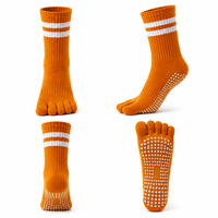 Calcetines Antideslizantes para Yoga y Pilates, de Algodón, Compresión, Juveniles, Antibacterianos, Personalizables con Letras, OEM, al por Mayor