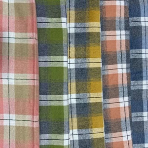 Sarga cepillada de 140-180gsm para hombre, tejido 100 algodón <span class=keywords><strong>y</strong></span>/<span class=keywords><strong>d</strong></span>, hilo tejido a cuadros, tela de franela teñida para camisas informales/ - Product Image 2