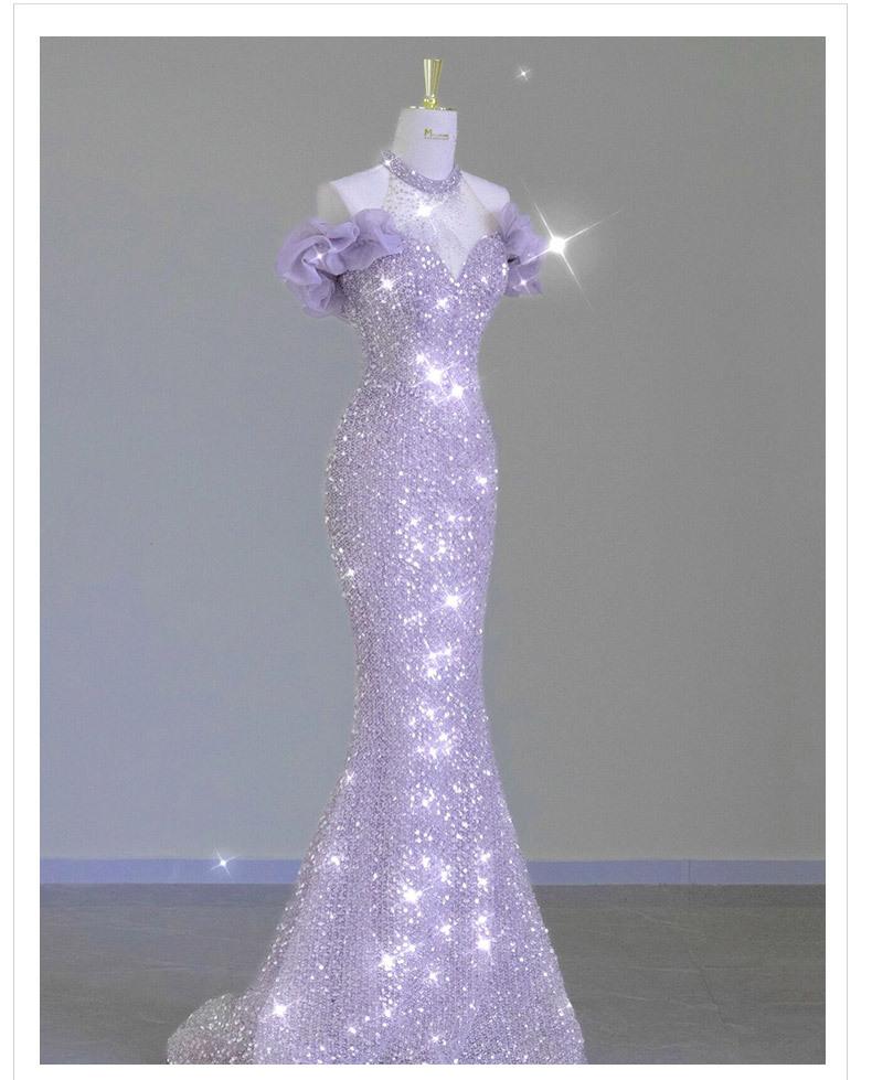 dress purple sparkling