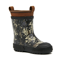 Bottes de pluie en néoprène camouflage pour enfants, écologiques, de haute qualité, imperméables, doublure douce, chaussures en caoutchouc pour les aventures en plein air